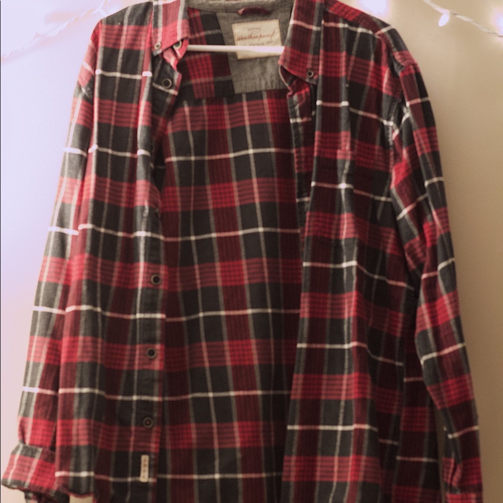 Black and red flannel